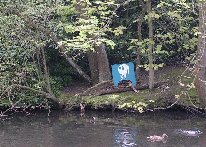 Artwork at Endcliffe Park lake